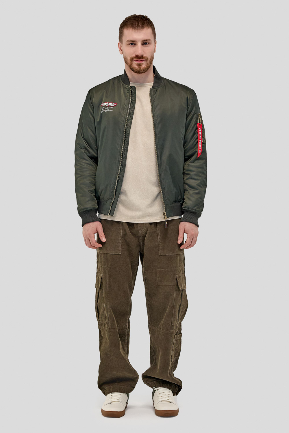 Aviator bomber, Khaki