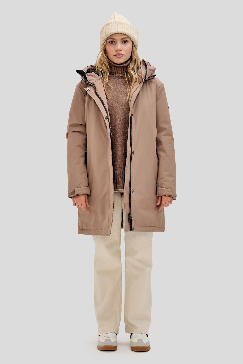 Betta jacket, Beige grey
