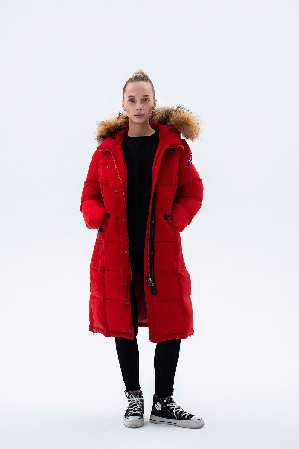RedFox winter coat, Red