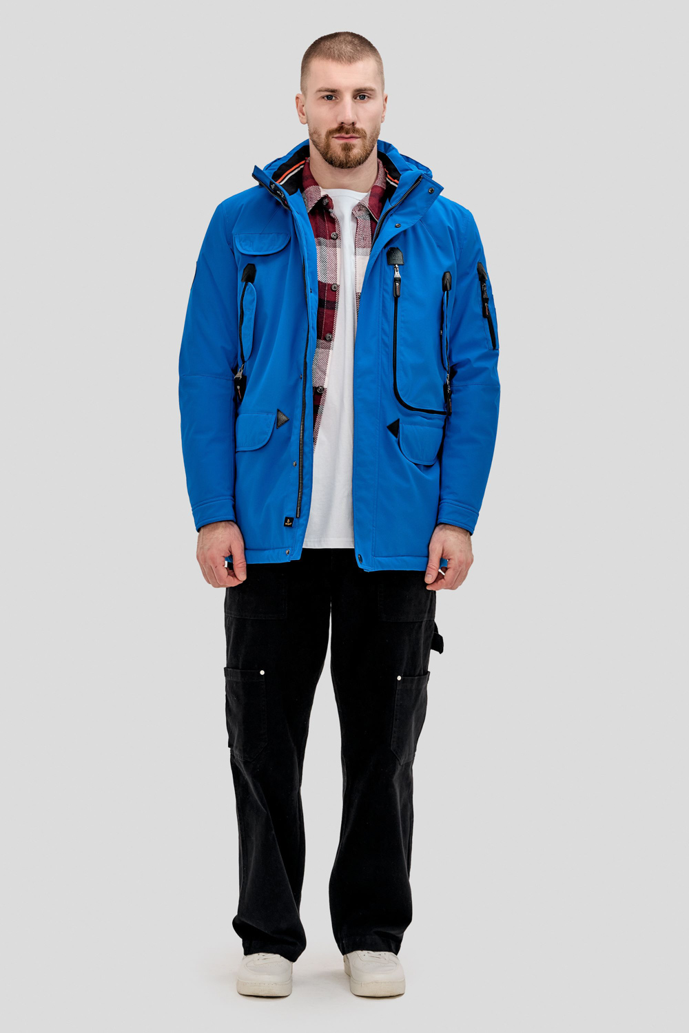 Riven jacket, Electric blue