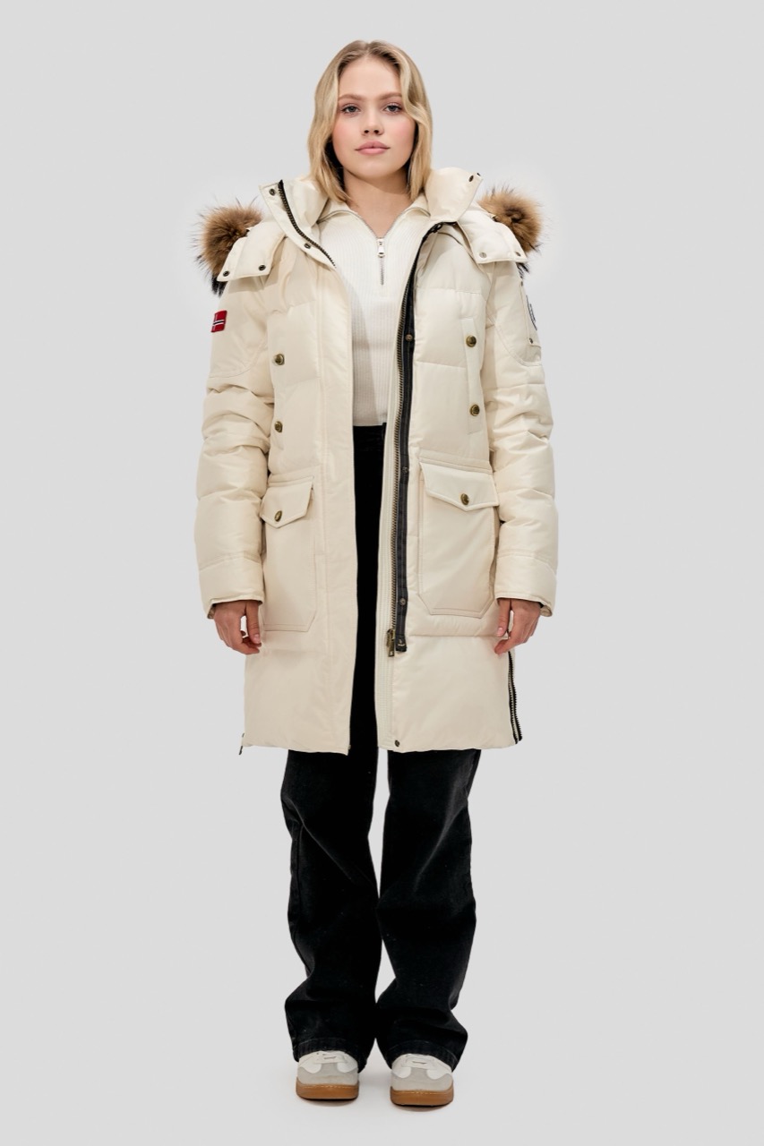Tiera winter parka, Milk